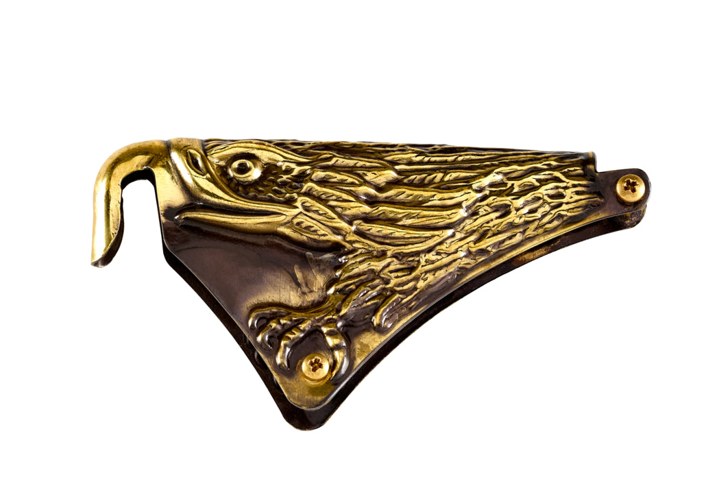 Cairns 1836 Unpainted Traditional Fire Helmet w/ Black Nomex Earlap and 6" Carved Eagle - Fire Force -