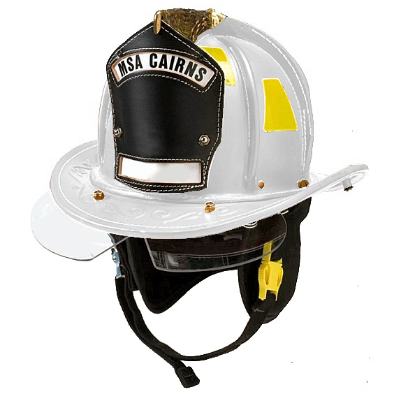 Cairns N6A Sam Houston - Leather Fire Helmet With NFPA Compliant Bourke - Fire Force -