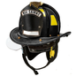 Cairns N6A Sam Houston -  Leather Fire Helmet With NFPA Compliant Bourke - Fire Force - 